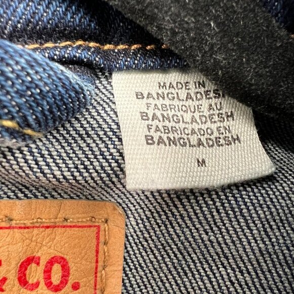 Levis Button Medium Wash Cotton Denim Jean Jacket sz M - Picture 6 of 15